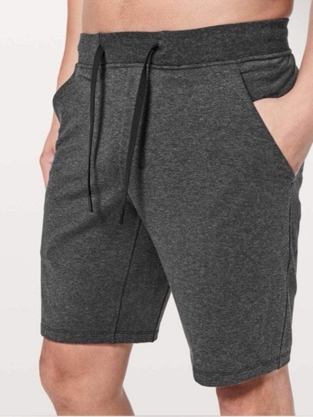 Lululemon Mens City Sweat Shorts 9” Heathered Black